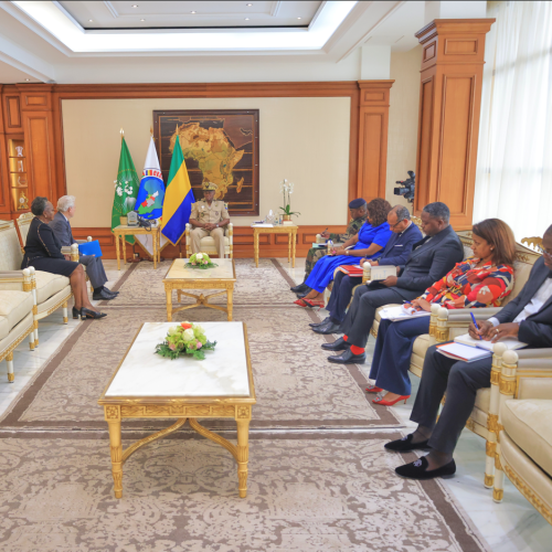 Rencontre entre le Chef de l’État gabonais et le PDG de TV5 Monde